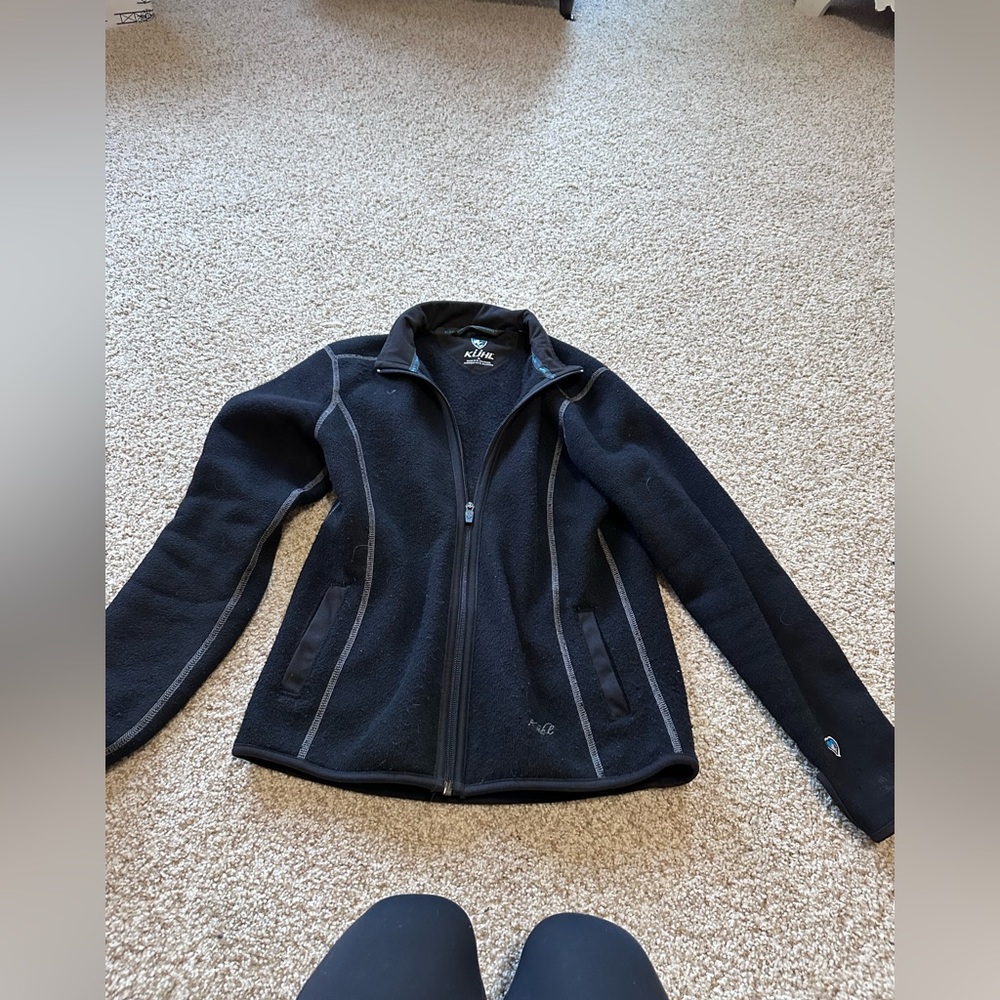 Kuhl black zip up size small